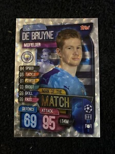 Kevin De Bruyne 2019-20 Topps Match Attax Champions League Man Of The Match MMCY - Bild 1 von 2