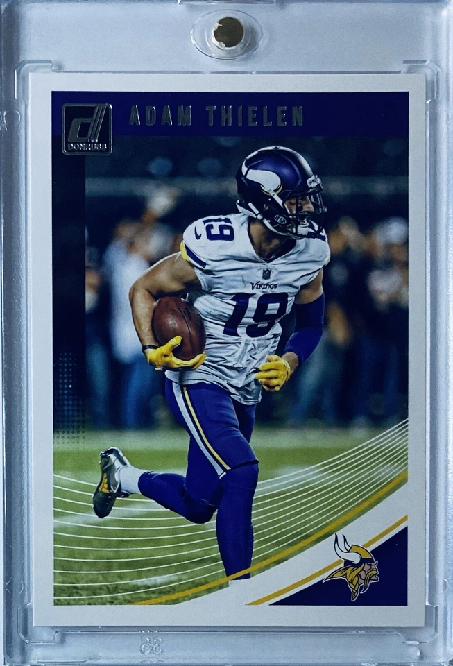 2018 Donruss Football Base # 174 Adam Thielen - Minnesota Vikings - Image 1 of 2