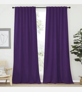 Royal lila Vorhänge, 84" Raumverdunkelung, Stange Tasche Stil - Bild 1 von 1