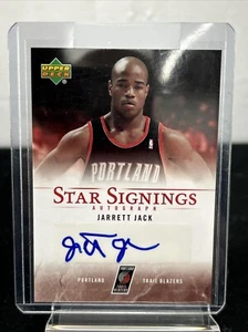 2007 Upper Deck Star Signings #SS-JJ Jarrett Jack Auto Portland Trail Blazers - Picture 1 of 11
