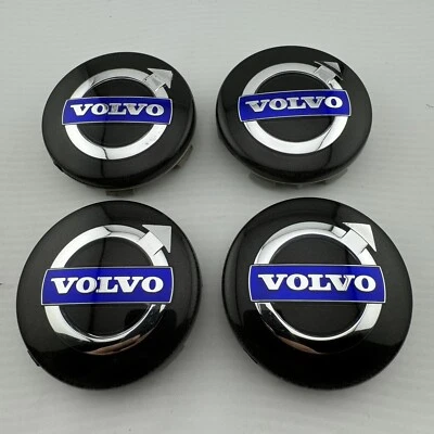 Set Of 4 VOLVO C30 C70 S40 S60 S70 S80 XC60 XC90 XC70 CENTER CAPS p/n 31400453 - Image 1 of 4