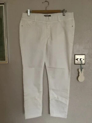 DOROTHY PERKINS EDEN ULTRA SOFT WHITE JEGGINGS  - SIZE 14 Regular - Image 1 of 4