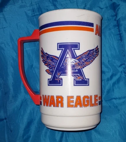 VINTAGE 32OZ AUBURN TIGERS PLASTIC MUG PREVIOUSLY OWNED Cover