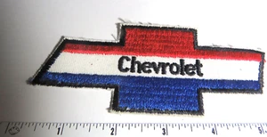 VINTAGE CHEVROLET BOWTIE Iron on Patch _Red White & Blue (5 1/2") - Picture 1 of 2