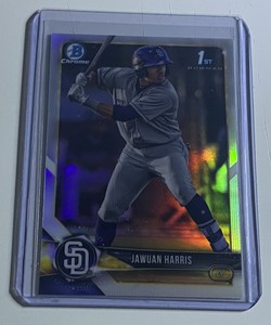 Jawuan Harris 2018 Bowman Draft Chrome Refractor 1st Bowman #BDC-85 Padres