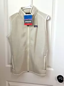 Patagonia Women’s Beige Full Zip Better Fleece Sweater Vest Size Large - Picture 1 of 4