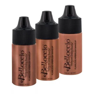 Belloccio Airbrush Makeup BLUSH SHIMMER BRONZER SHADE SET Flawless Face Cosmetic - Picture 1 of 5