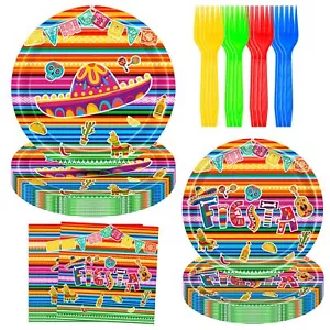 Fiesta Party Decorations, Mexican Party Decorations Cinco De Mayo Carnival De... - Picture 1 of 8