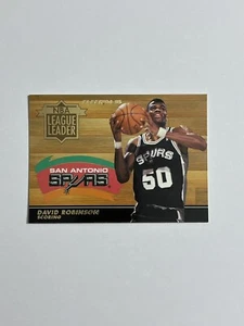 Tarjeta de la NBA Fleer League Leader #6 1994-95 David Robinson - Imagen 1 de 2