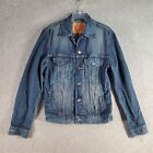 Levis Jacket Womens Small Blue Denim Long Sleeve Button Up Casual Cotton