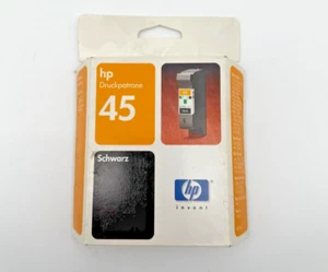 HP 45 Black Ink Cartridge 51645AE – Sealed Original – Expired NOV 2005 – New - Photo 1/2
