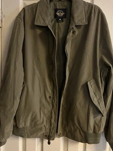 Dockers Light Weight Men’s Bomber Jacket Full Zip W/ Pockets Green SZ Large - Picture 1 of 7