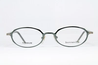 Marco de gafas vintage BONNEVILLE B68 Col. 11 ovalado titanio hecho en Japón Foto 1 de 4