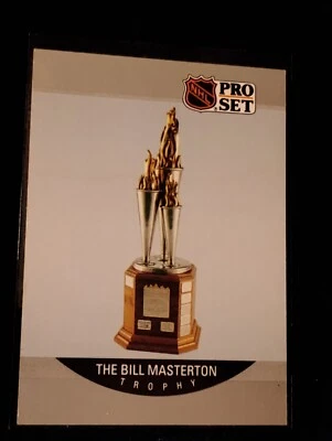 1991 Pro Set Hockey - #383 The Bill Masterton Trophy  - Image 1 of 2
