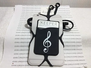 THE KEEPER New with Tag ON CARD Black & White MUSIC Wear it-with or with Lanyard - Picture 1 of 2