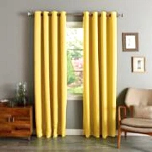 2 NOA Insulated Faux Silk Sunlight Blocking Blackout Window Curtain Panels - Picture 1 of 29