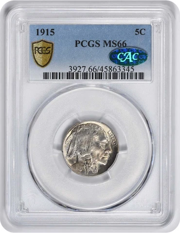 1915 Buffalo Nickel MS66 PCGS (CAC) Cover