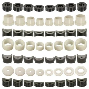 5x DISTANZHÜLSEN KUNSTSTOFF M5 M6 M8 M10 M12 Buchsen UNTERLEGSCHEIBEN ROHR RUND - Bild 1 von 6