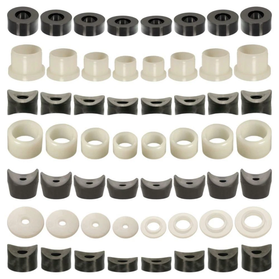 5x DISTANZHÜLSEN KUNSTSTOFF M5 M6 M8 M10 M12 Buchsen UNTERLEGSCHEIBEN ROHR RUND  - Bild 1 von 1