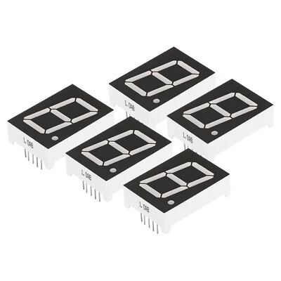 LED Affichage Digital Tube, Paquet 5 0,9"x1,3"x0,4" 3,3 V pour Carte Bleu - Photo 1/4