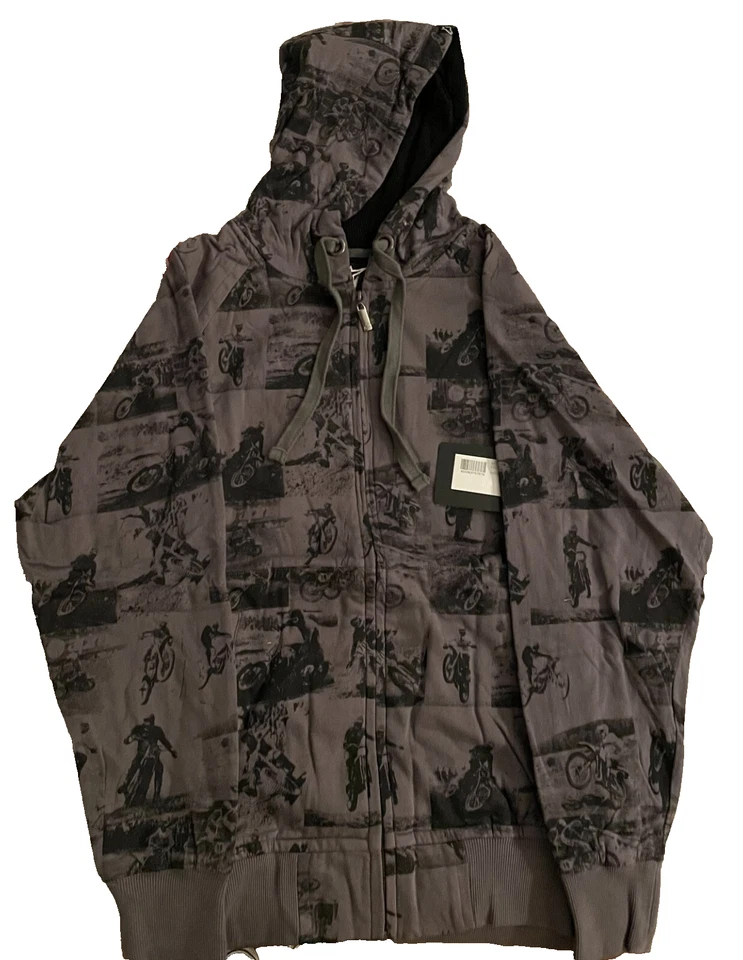 Alpinestars MX Legends Hood Zip Up Grey Men's Small Brand new WITH TAGS - Image 1 of 1