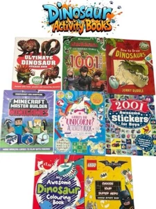 Dinosaurs Activity books, Unicorn Activity books, Lego activity Books  NEW!! - Picture 1 of 28