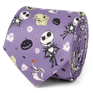 Disney The Nightmare Before Christmas Purple Men's Neck Tie - Picture 1 of 5