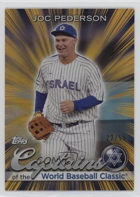 2023 Topps World Baseball Classic Gold Rainbow Foil /50 Joc Pederson #CC-10 - Image 1 of 2