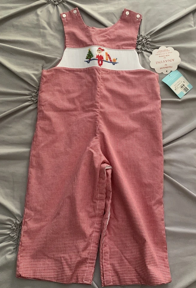 De colección. Nuevo con etiqueta Smocked Elf on the Shelf Jon Jon/Longall/Mameluco 2T Anavini 2012 Foto 1 de 4