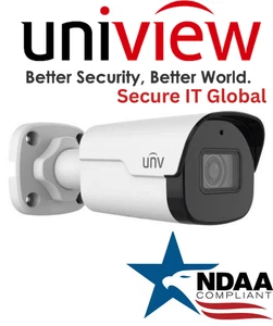 UNV 2MP NDAA Audio Bullet IP Network Uniview Surveillance Security Camera - Picture 1 of 4