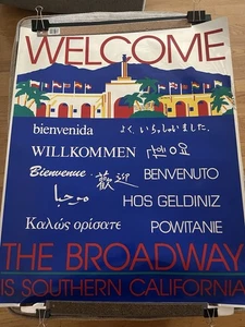 Metallic Silver Vintage the Broadway Department Store Poster Advertisement SoCal - Picture 1 of 3