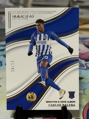 Carlos Baleba 2023-24 Panini Colección Inmaculada Plata 30/40 RC #137 Foto 1 de 2
