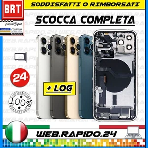 BACK COVER SCOCCA POSTERIORE COMPLETA+FLEX+FRAME PER APPLE IPHONE 12 PRO MAX !! - Foto 1 di 1