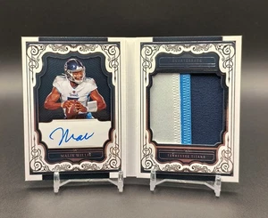2022 National Treasures MALIK WILLIS Jumbo Patch Rookie Patch Auto Booklet /99 - Bild 1 von 8