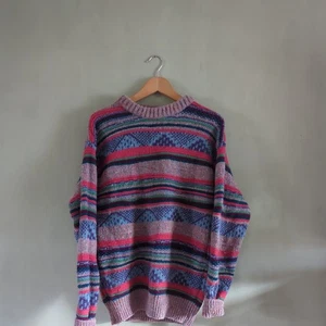 Benetton Made In Italy Vintage 1980s/90s Stripe Jumper/Sweater - Picture 1 of 24