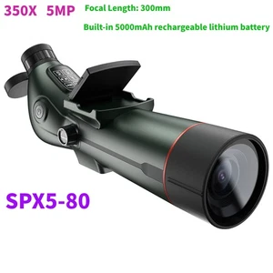 Telescopio astronómico SPX5-80 5MP 4K 300mm 350X IP54 con pantallas dobles en batería - Imagen 1 de 14