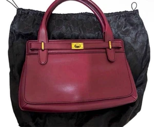 Bolso de Hombro GUCCI Cuero Rojo Patrón GG Casi Como Nuevo Auténtico Raro - Imagen 1 de 8