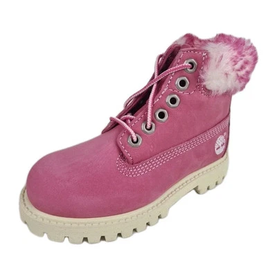 🚨 Timberland 6 IN Premium Classic Girls TODDLER Boots 27847 Pink Nubuck Size 6 - Image 1 of 4