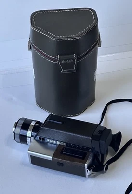 Cámara de video cine para el hogar Kodak XL55 Super 8 de colección con estuche - piezas/reparación Foto 1 de 4