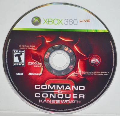 Command & Conquer 3 Kane's Wrath (Microsoft Xbox 360, 2008) Video Game MINT🔥 - Image 1 of 2