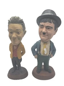 Vintage Laurel & Hardy Chalkware Skulptur Figuren Figuren 1971 ESCO 18" Statuen - Bild 1 von 13