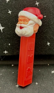 Vintage Weihnachtsmann PEZ Süßigkeitenspender geschlossene Augen, keine Füße 4" funktioniert - Bild 1 von 8