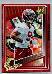 Emeka Egbuka RARE ROOKIE RED CHECKER REFRACTOR INVESTMENT CARD BUCCANEERS MINT - Picture 1 of 2