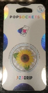 PopSockets Phone Grip Stand Sunflower POPGRIP Popsocket - Picture 1 of 6