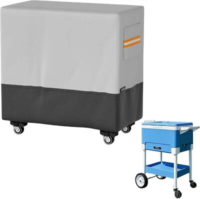 Waterproof 80 Qt Rolling Cooler Cart Cover for Most Patio Ice Chest Part - Image 1 of 4