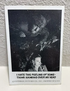 1961 Leaf Spook Stories Karte # 11 Ich hasse dieses Gefühl Wolfman Lon Chaney Jr Sehr guter Zustand - Bild 1 von 2