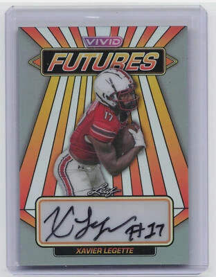 2024 Leaf Vivid #VF-XL1 Xavier Legette Futures Auto #/9 - Image 1 of 2