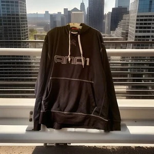 Vintage AND1 Hoodie Herren XL schwarz Pullover Fleece Basketball Sweatshirt - Bild 1 von 5