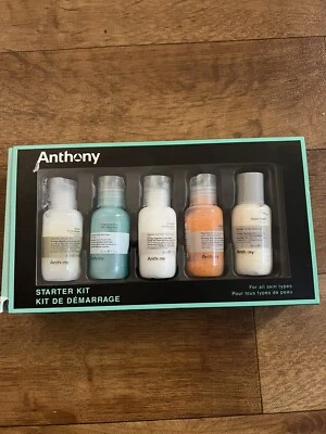Anthony Starter Kit, 5 Count, Glycolic Facial Cleanser, Facial Scrub - Изображение 1 из 2