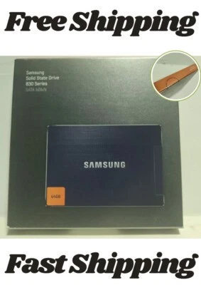 Samsung 830 Series 64GB SATA 6Gbps 2.5" SSD Laptop Hard drive MZ-7PC064  NEW  - Image 1 of 4